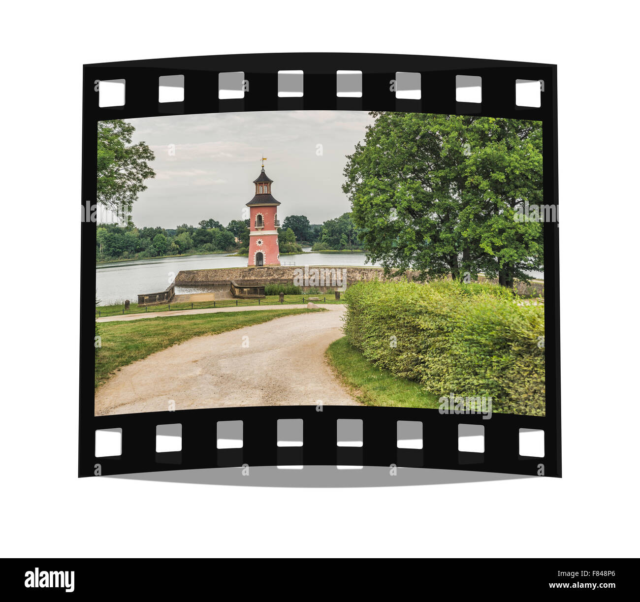 Le phare de Moritzburg près de Dresde, ville Meissen, Saxe, Allemagne, Europe Banque D'Images