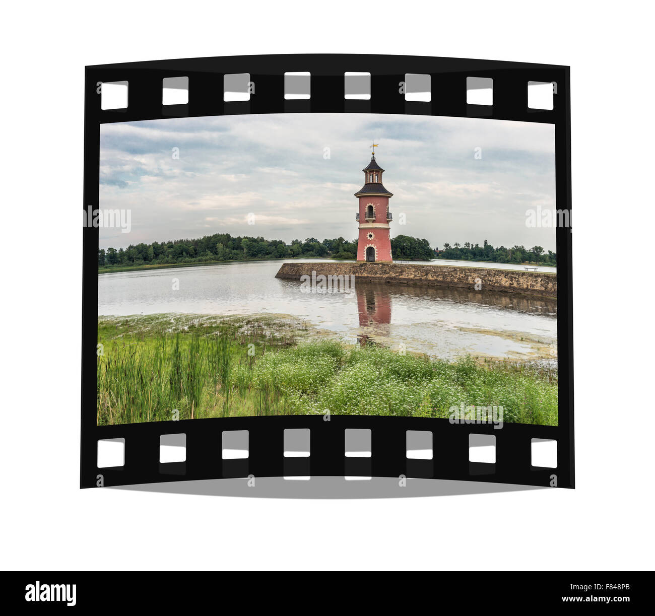 Le phare de Moritzburg près de Dresde, ville Meissen, Saxe, Allemagne, Europe Banque D'Images