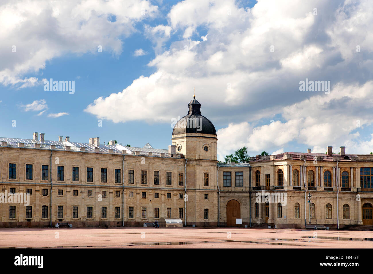 Russie,Gatchina, parade ground avant palace, Banque D'Images