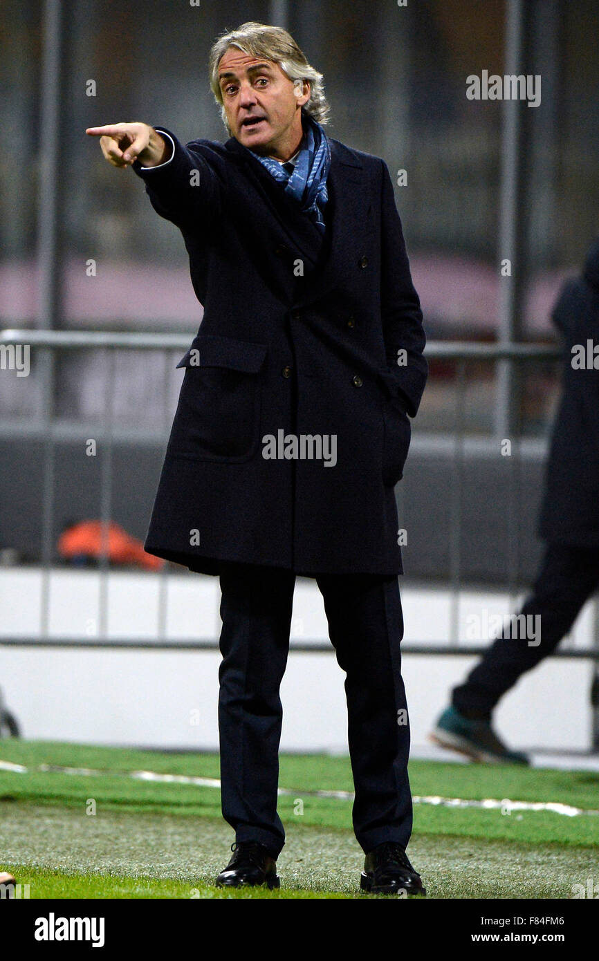 Roberto Mancini Inter Milan 05-12-2015 Stadio Giuseppe Meazza - Football Calcio Serie A Inter - Gênes. Foto Giuseppe Celeste / Insidefoto Banque D'Images