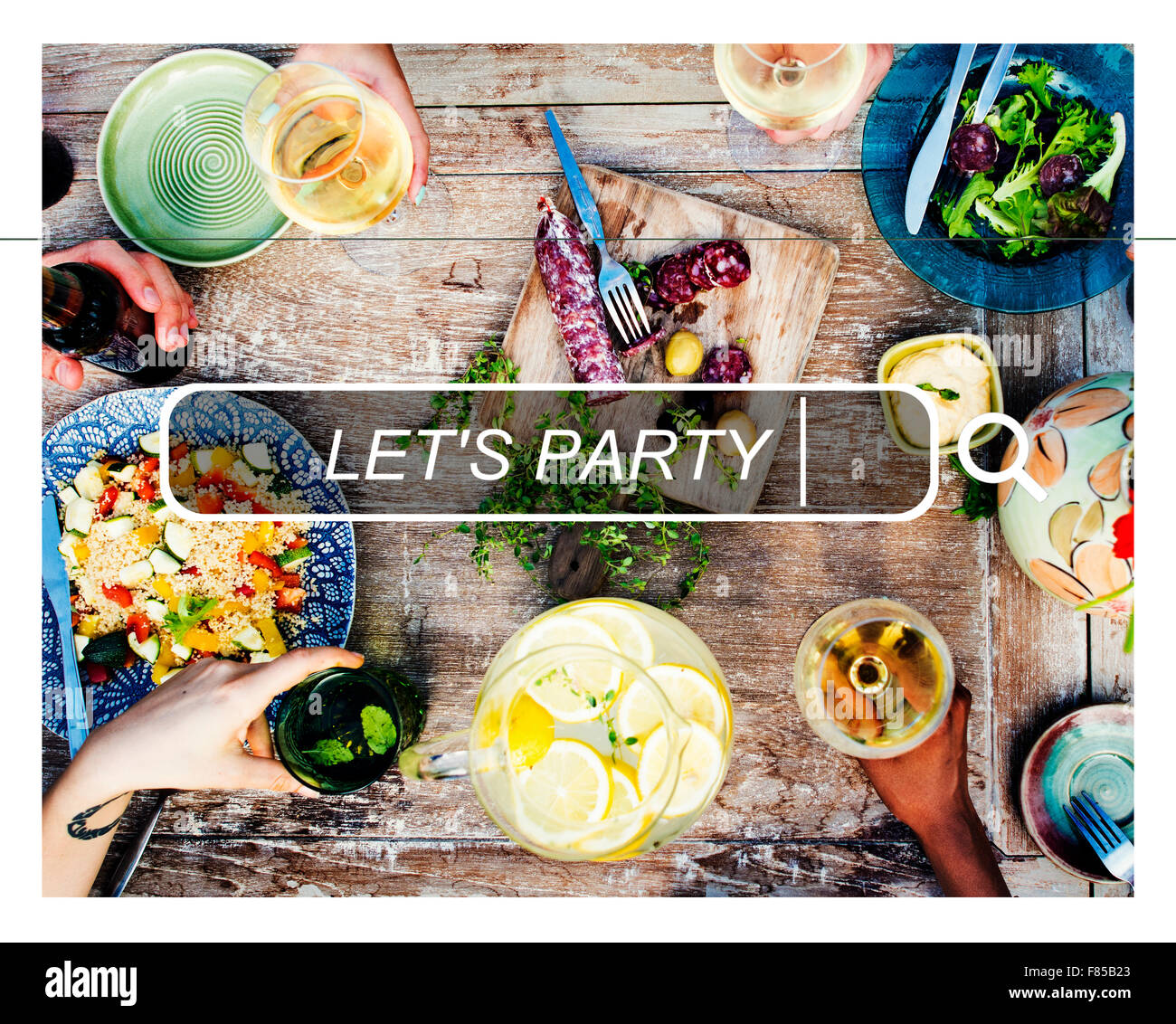 C'est la fête de l'été bonheur Liberté Concept Banque D'Images