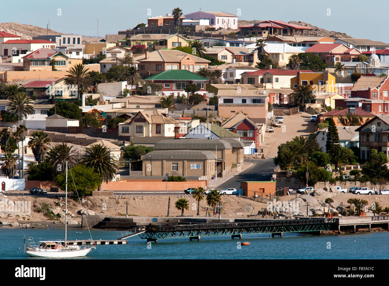 Ville de Luderitz, Namibie, Afrique Banque D'Images