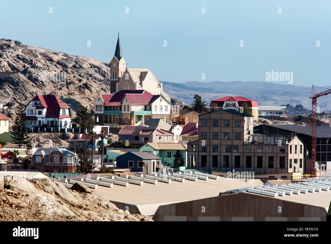 Ville de Luderitz, Namibie, Afrique Banque D'Images