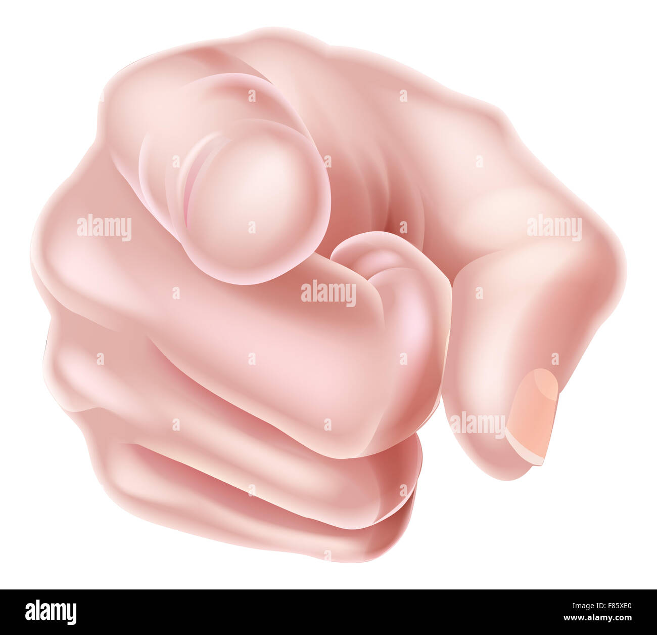 Une main pointant un doigt vers vous, le spectateur a besoin de vous comme ou veut que vous poster Banque D'Images