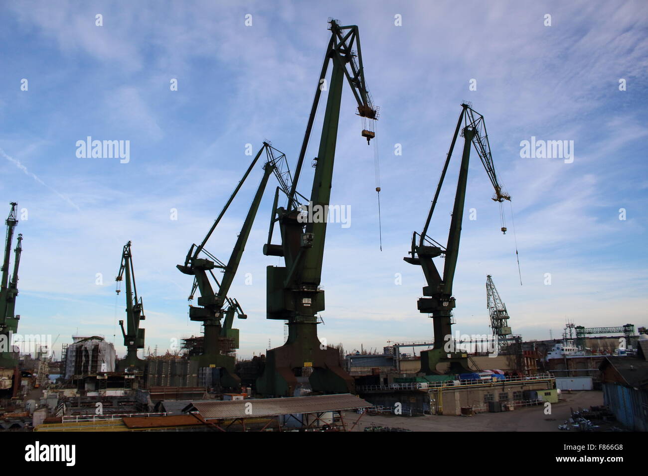 Gdansk, Pologne 6e, décembre 2015 de la Zone économique spéciale de Poméranie a acheté 30 hectares du chantier naval de Gdansk et a l'intention de les vendre à des promoteurs pour usage résidentiel et commercial. L'opération a permis à la cour pour rembourser les créanciers et d'assurer son fonctionnement normal. Credit : Michal Fludra/Alamy Live News Banque D'Images