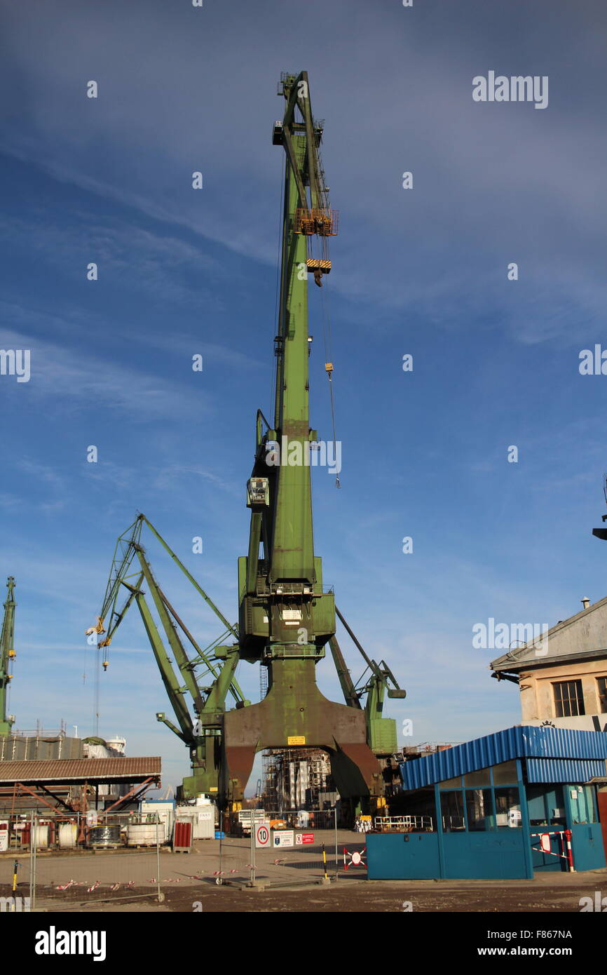 Gdansk, Pologne 6e, décembre 2015 de la Zone économique spéciale de Poméranie a acheté 30 hectares du chantier naval de Gdansk et a l'intention de les vendre à des promoteurs pour usage résidentiel et commercial. L'opération a permis à la cour pour rembourser les créanciers et d'assurer son fonctionnement normal. Credit : Michal Fludra/Alamy Live News Banque D'Images