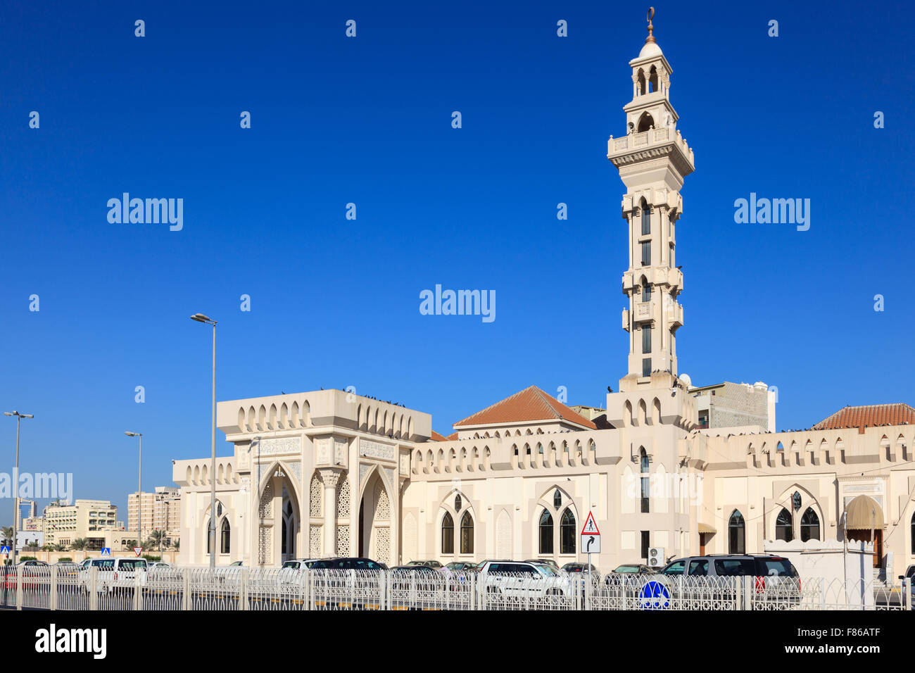 Gudaibiya mosquée dans la ville de Manama, Bahreïn Banque D'Images