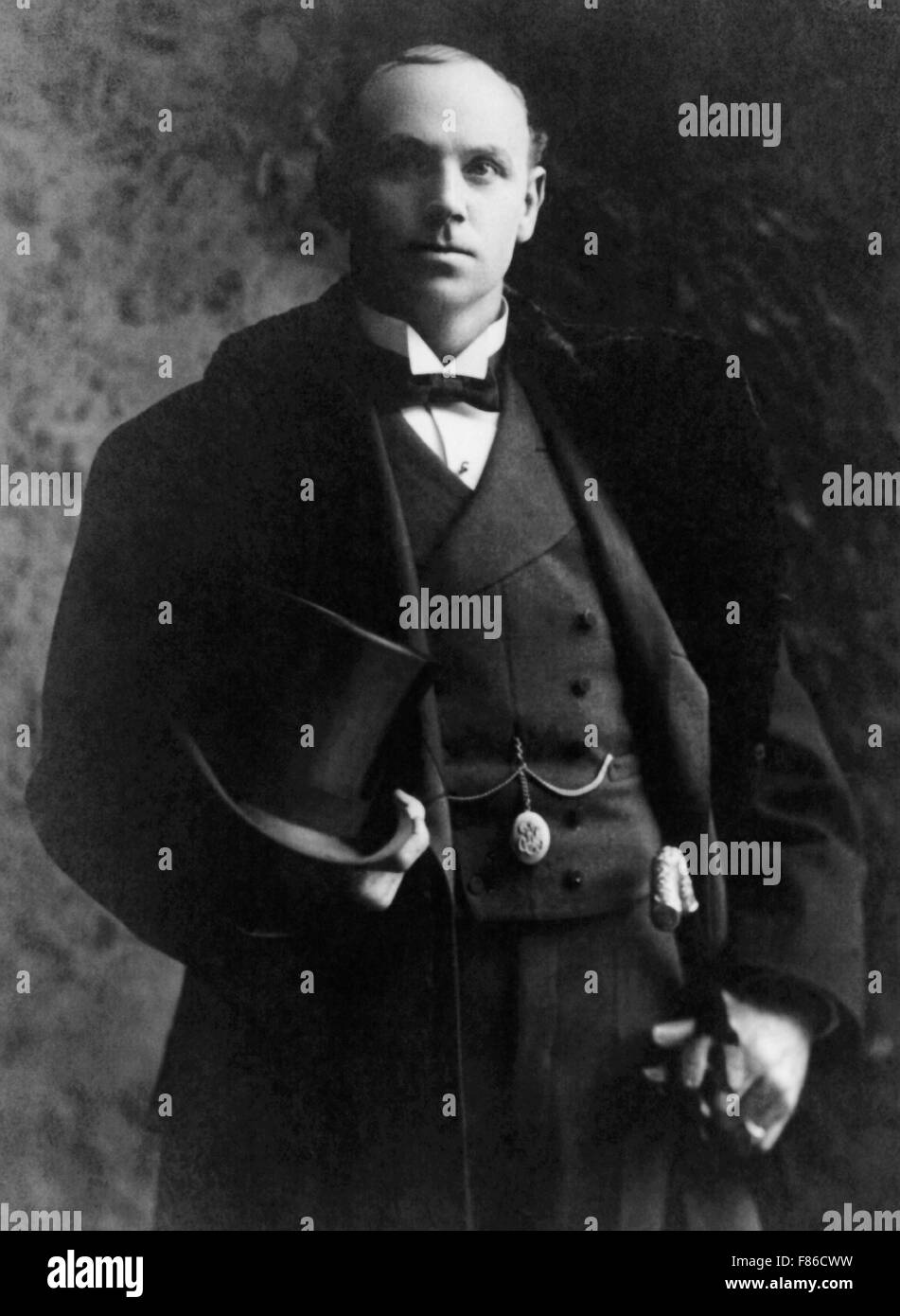 Vintage photo portrait de boxer Bob Fitzsimmons (1863 - 1917) - World Heavyweight Champion de 1897 à 1899 et le premier triple champion du monde de poids dans l'histoire. Banque D'Images