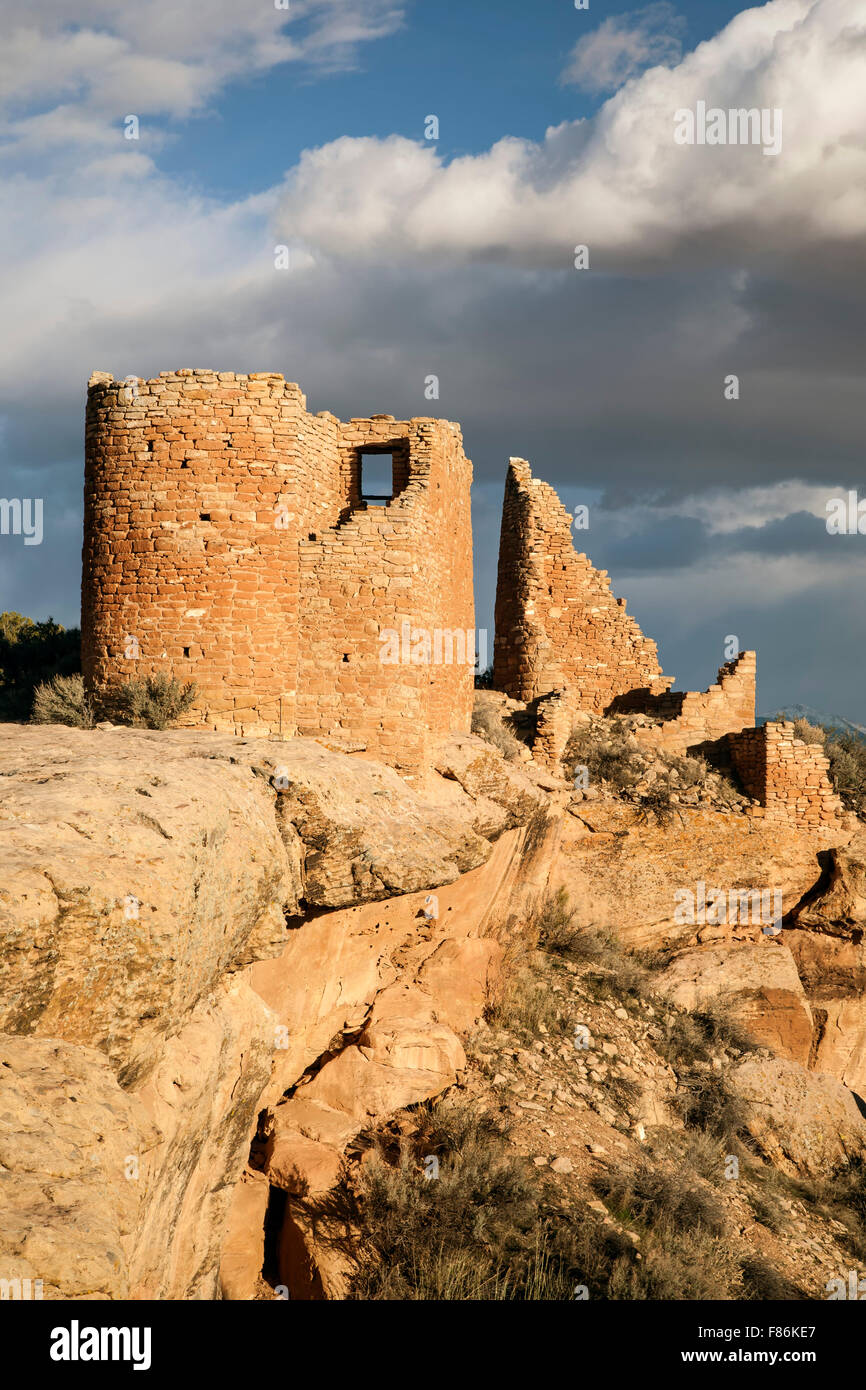 Château de Hovenweep, Hovenweep National Monument, Colorado/frontière Utah USA Banque D'Images