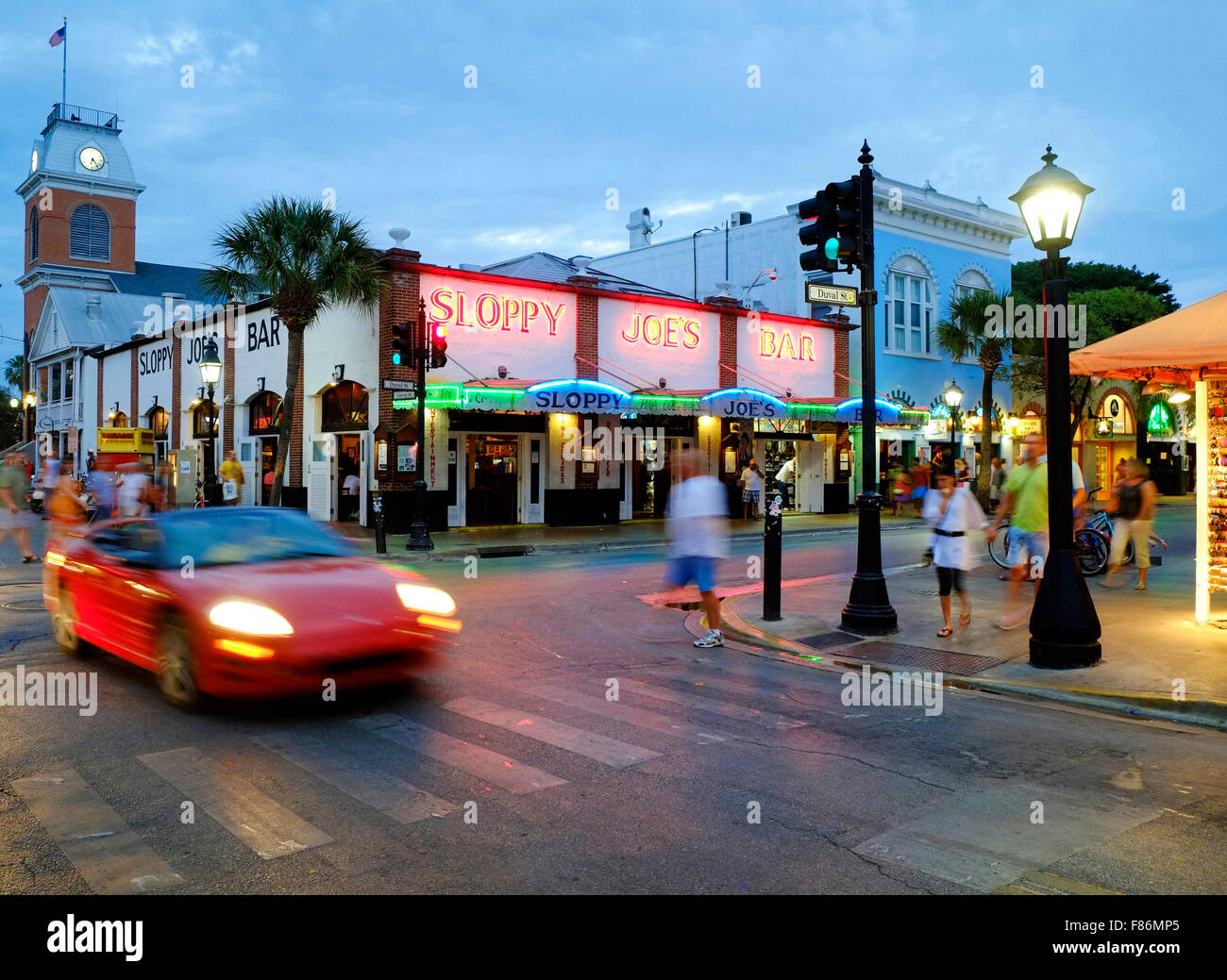 Sloppy Joe's Bar, Duval Street, Key West, Floride, USA Banque D'Images
