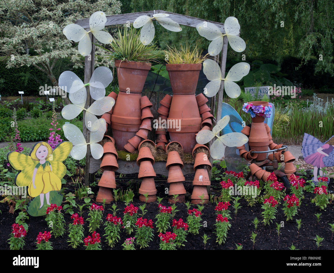 Jardin d'enfants. Le jardin de l'Oregon. Silverton, Oregon Banque D'Images