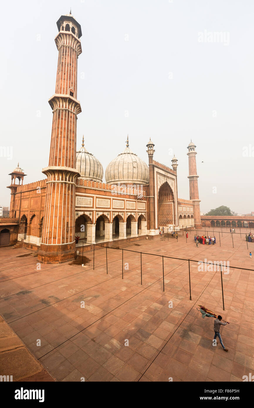 La mosquée Jama Masjid à Delhi Inde Banque D'Images