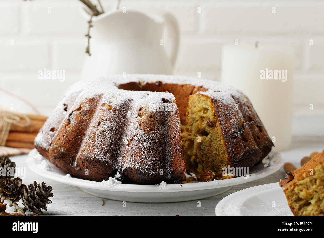 Gâteau de Noël, de l'alimentation libre Banque D'Images