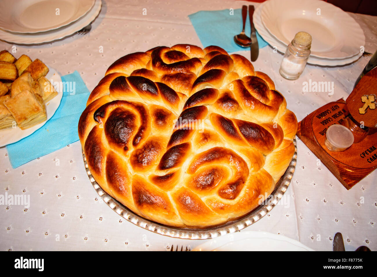 Gâteau traditionnel et religieux à célébrer. Banque D'Images