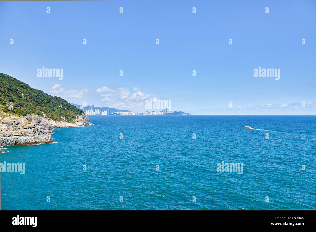 Igidae littoral et district de Haeundae. Igidae coast devenu célèbre pour le trekking dans receltly ans. Banque D'Images