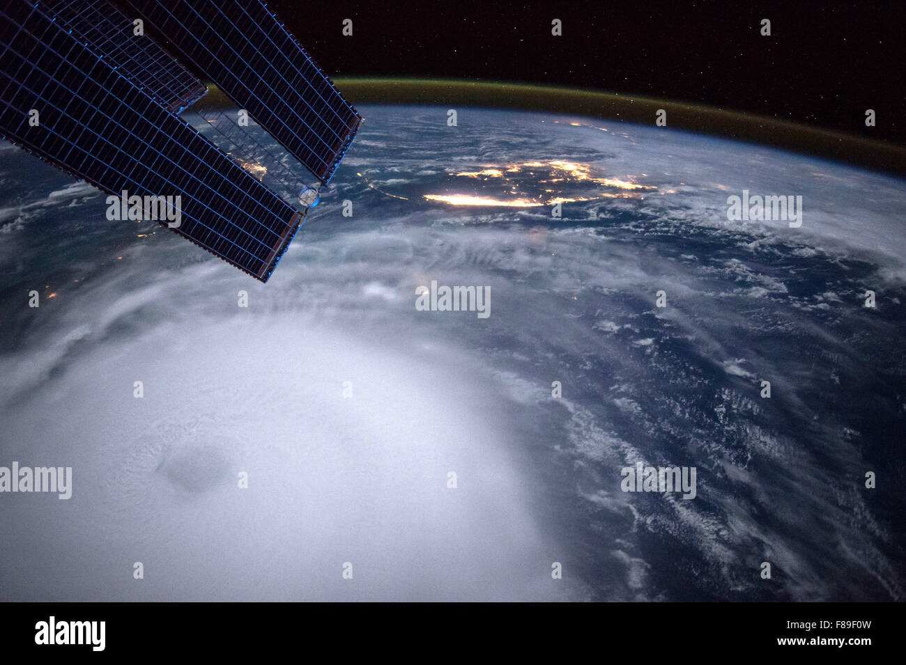 L'ouragan Joaquin à partir de la Station spatiale internationale Banque D'Images