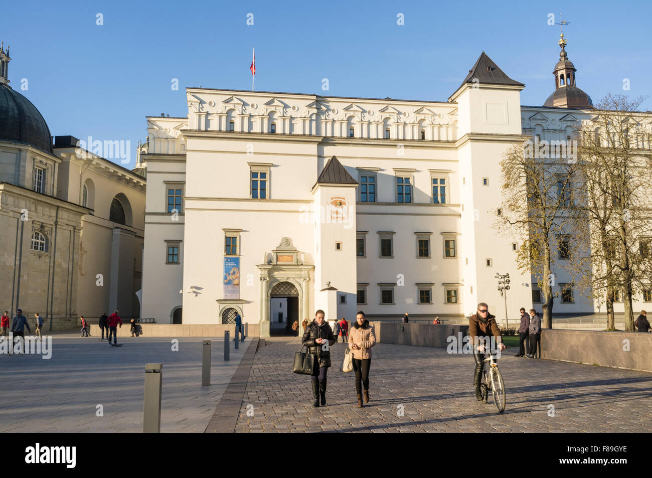 Palais des Grands Ducs de Lituanie à la place de la Cathédrale, Vilnius, Lituanie, Europe Banque D'Images