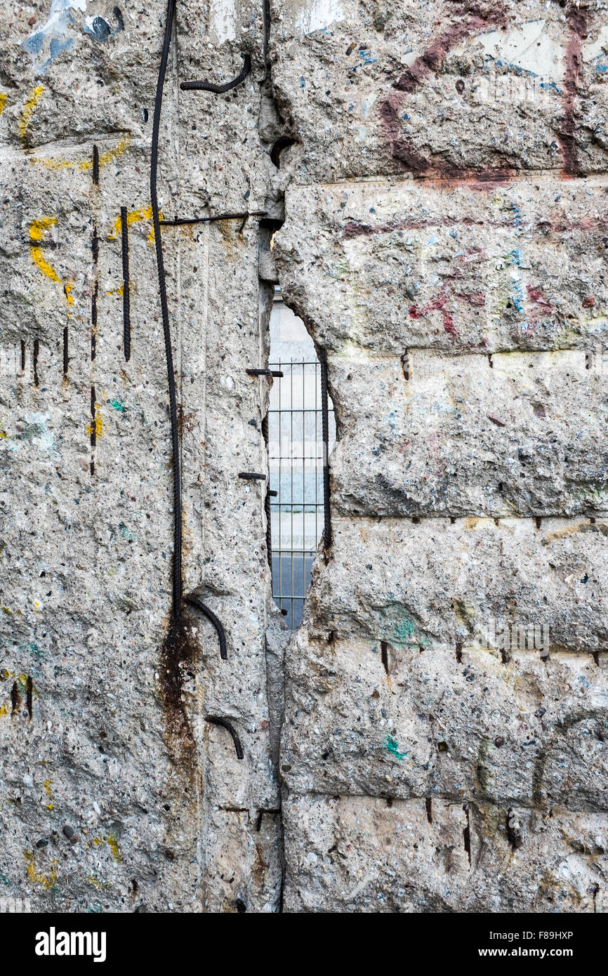 Mur de Berlin, Allemagne Banque D'Images