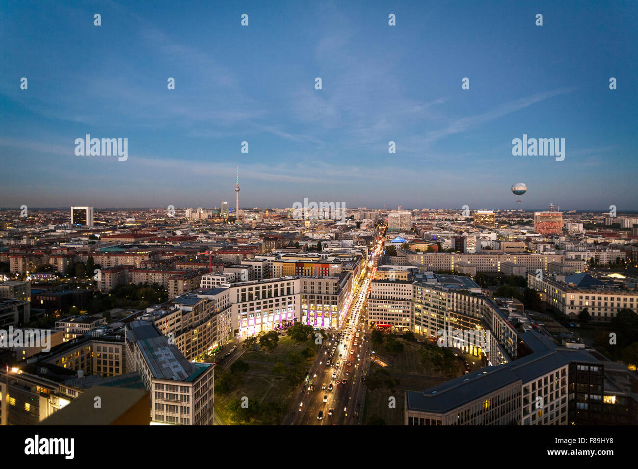 Skyline Berlin, Potsdamer Platz, Allemagne Banque D'Images