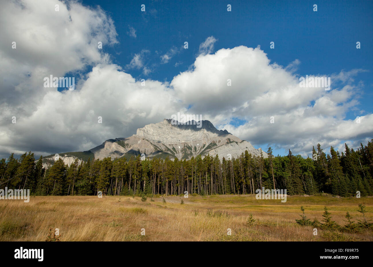 Deux jack Lake dans le parc national Banff alberta canada Banque D'Images