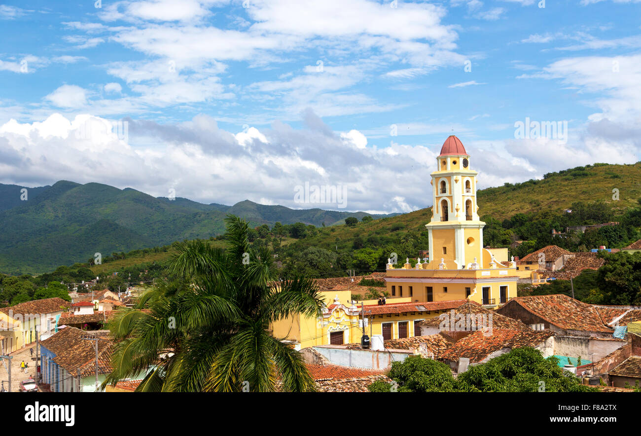 Paysage urbain d'UNESCO World Heritage Site - Trinidad, Cuba Banque D'Images