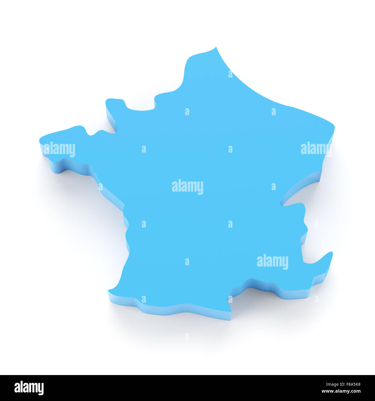 Carte de France Banque D'Images