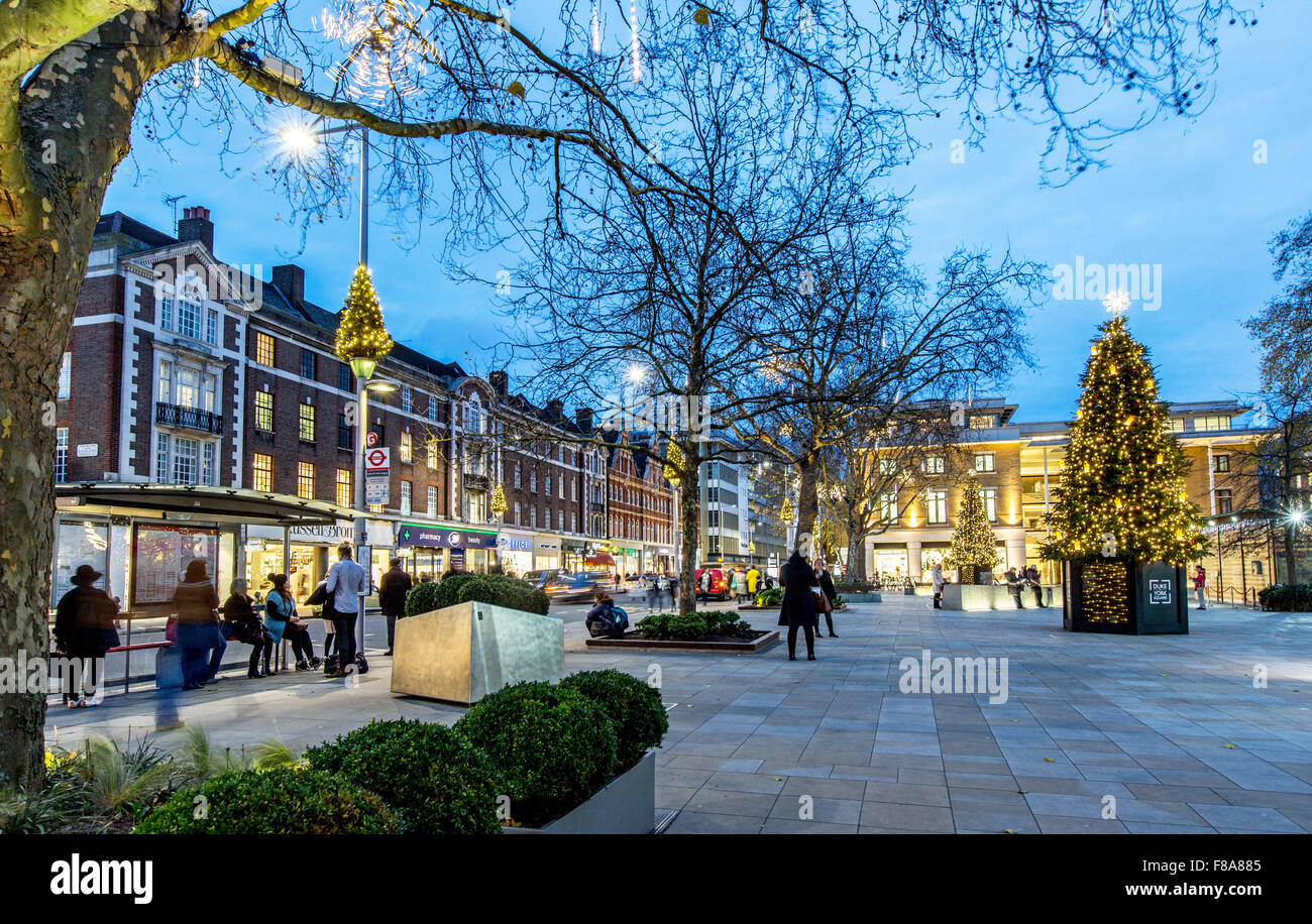 Duc de Yorks Square à Noël London UK Banque D'Images