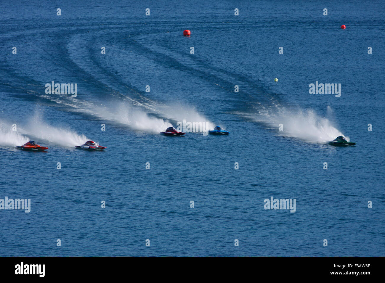 2.5 Litre Stock hydroglisseurs ('S') classe la race à 100 mph-plus, à l'aide de 145 chevaux-vapeur à base marine 2000 et 2300 les moteurs Ford. S-bo Banque D'Images
