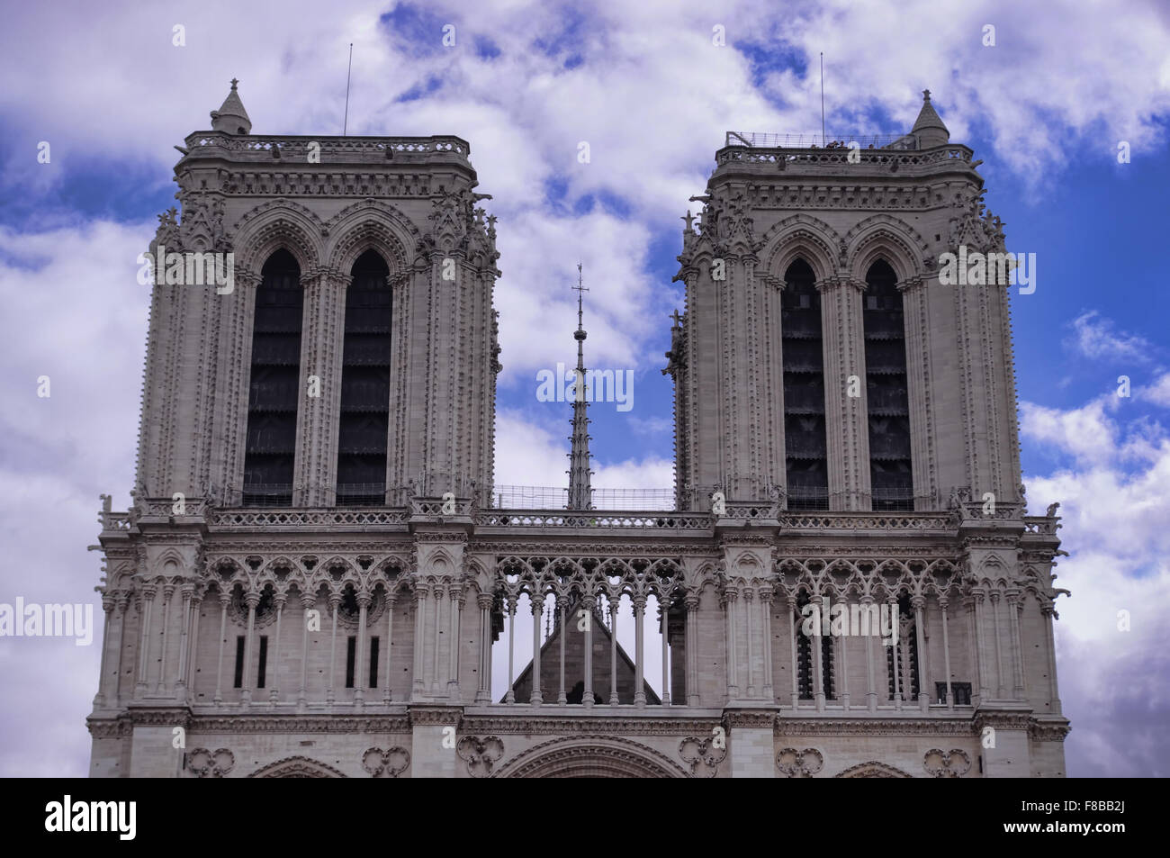La cathédrale Notre Dame à Paris, France Banque D'Images