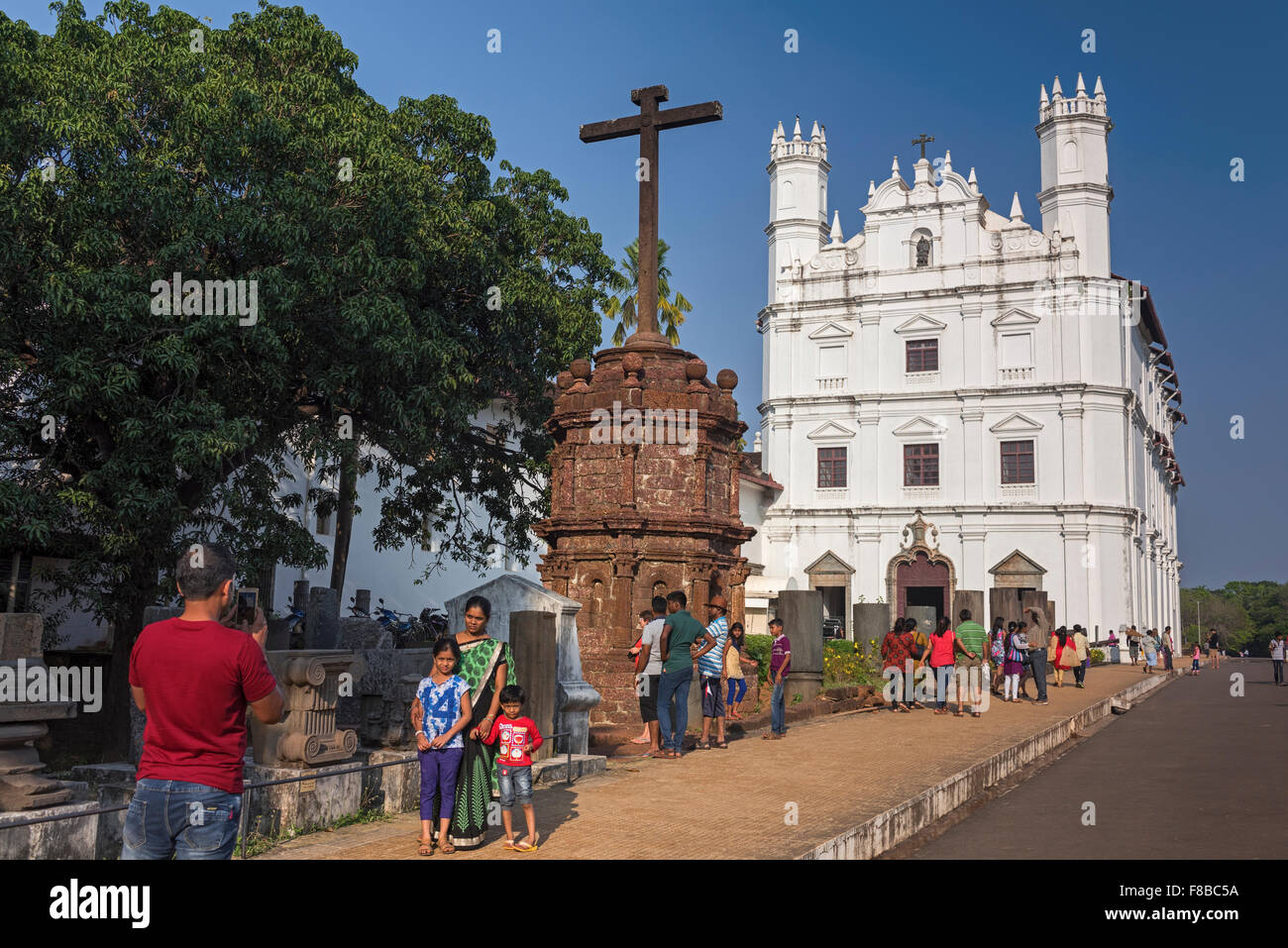 Eglise de Saint François d'assise Old Goa Inde Banque D'Images