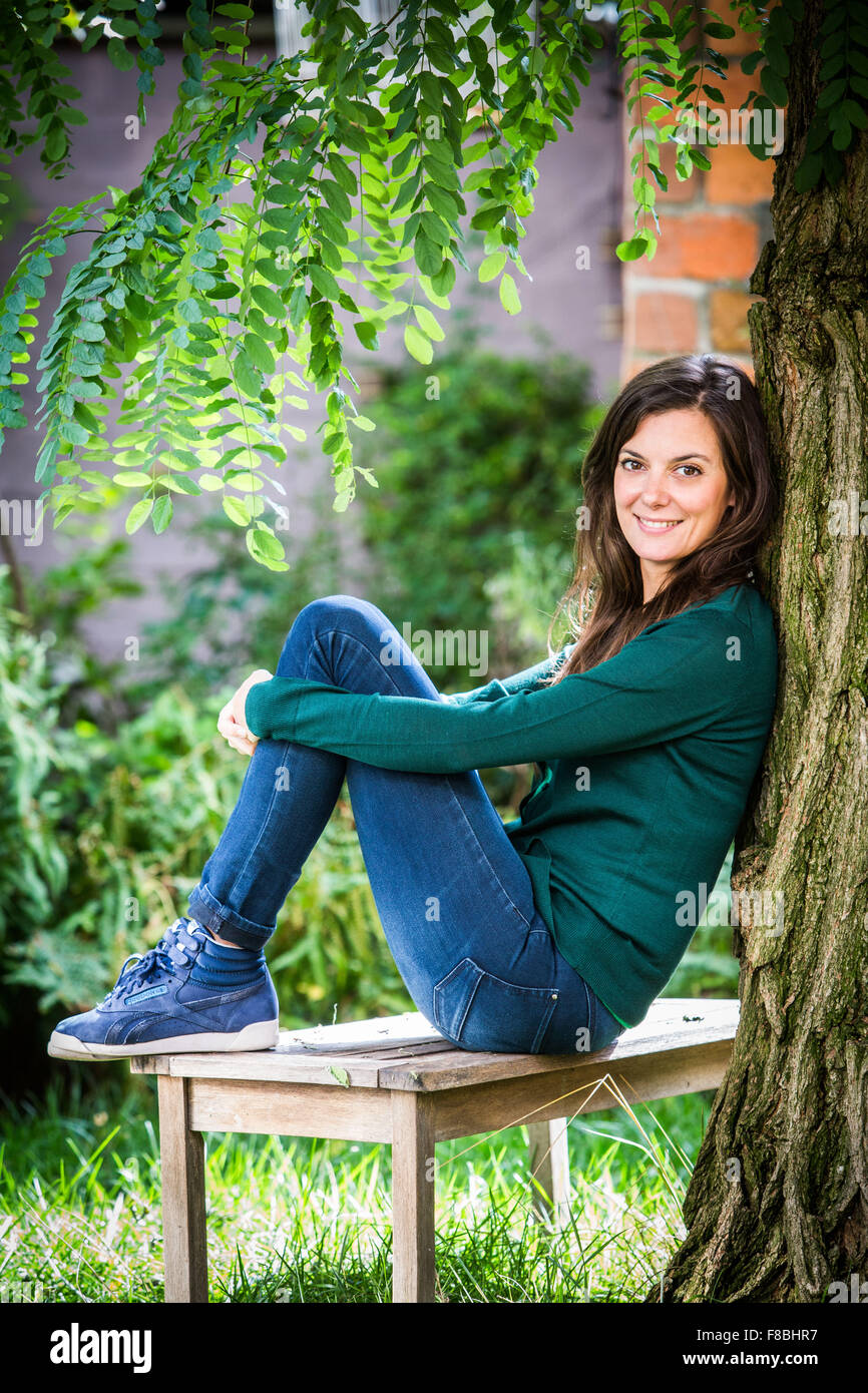 Portrait de femme. Banque D'Images