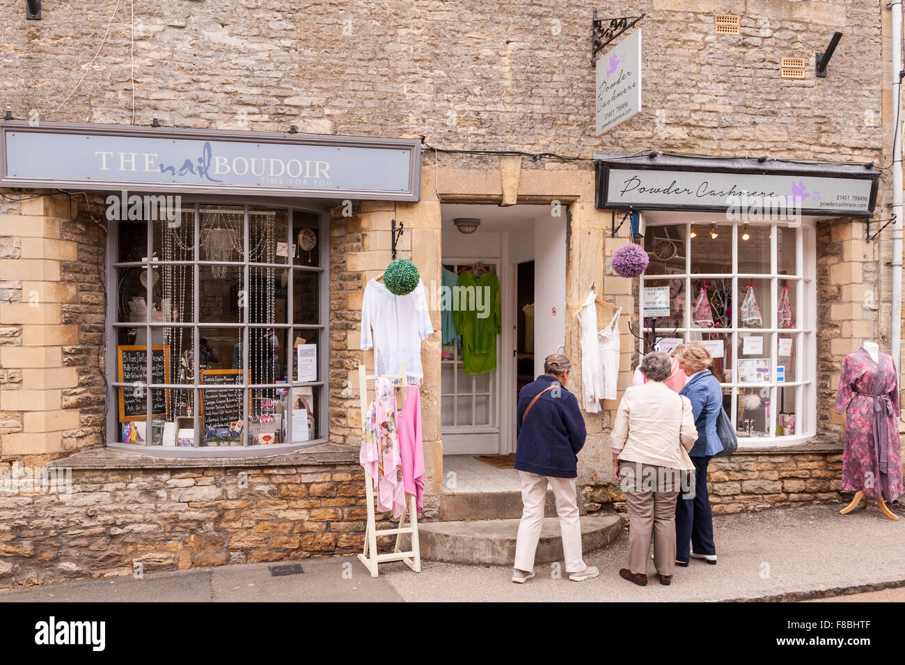 Le Boudoir d'ongle et poudre Cashmere shop magasin à Stow-on-the-Wold Gloucestershire Cheltenham , , , Angleterre , Angleterre , Royaume-Uni Banque D'Images