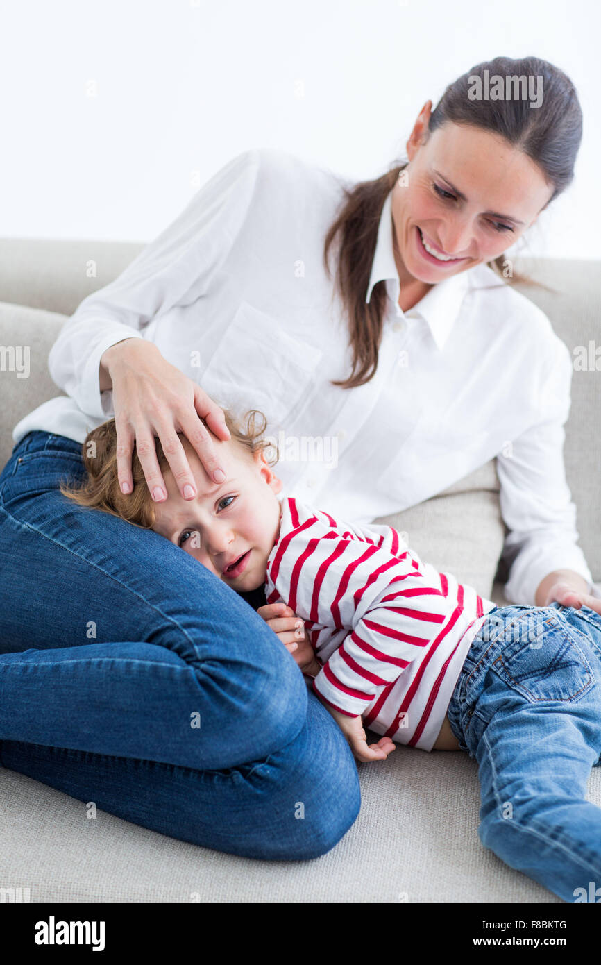 garçon de 2 ans. Banque D'Images