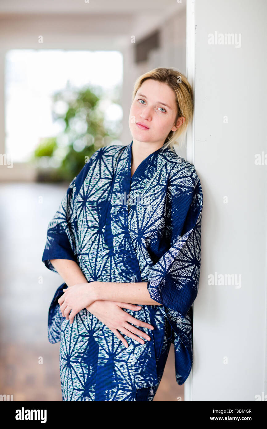 Portrait d'une jeune femme. Banque D'Images