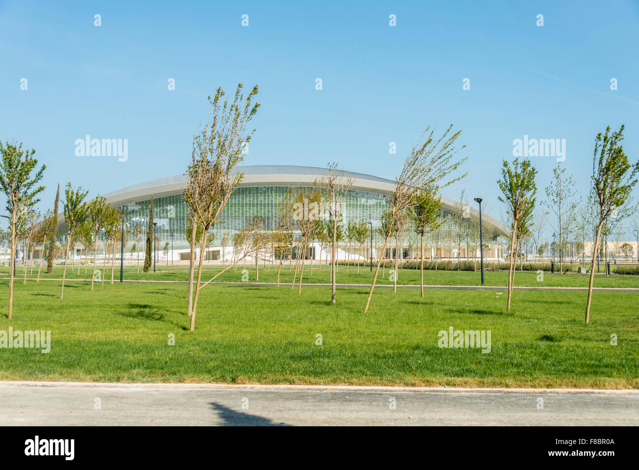 Bakou - 10 MAI 2015 : Centre Aquatique Bakou le 10 mai à Bakou, Azerbaïdjan. Bakou Azerbaïdjan accueillera le premier jeux européens Banque D'Images