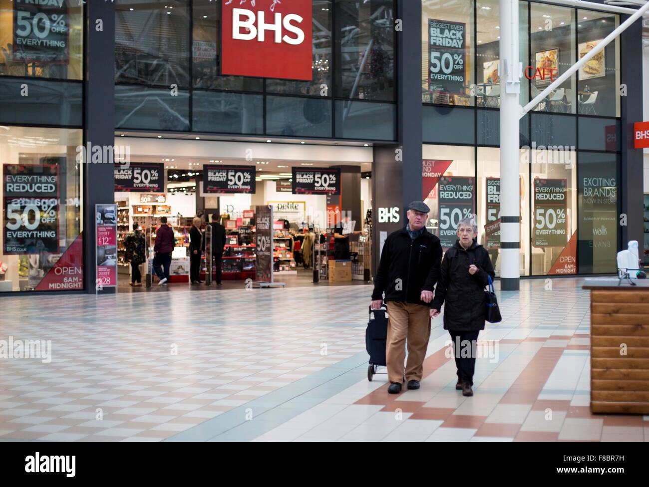 Le vendredi noir vente Middleton Grange shopping centre Banque D'Images