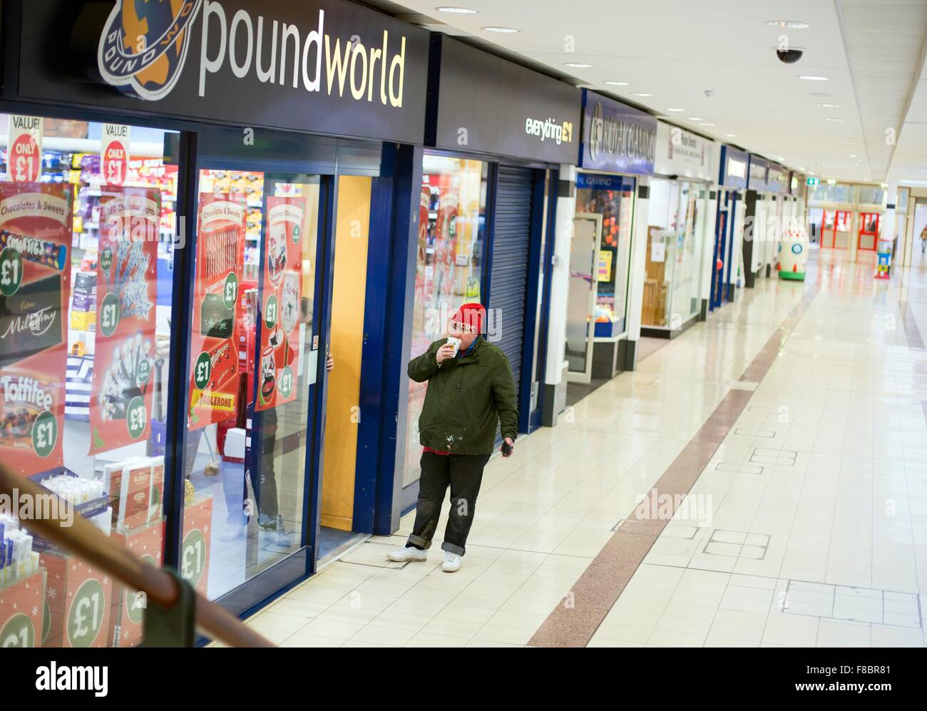 Le vendredi noir vente Middleton Grange shopping centre Banque D'Images