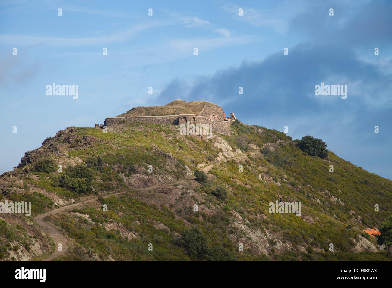 Batterie de taillefer près de Collioure France Banque D'Images