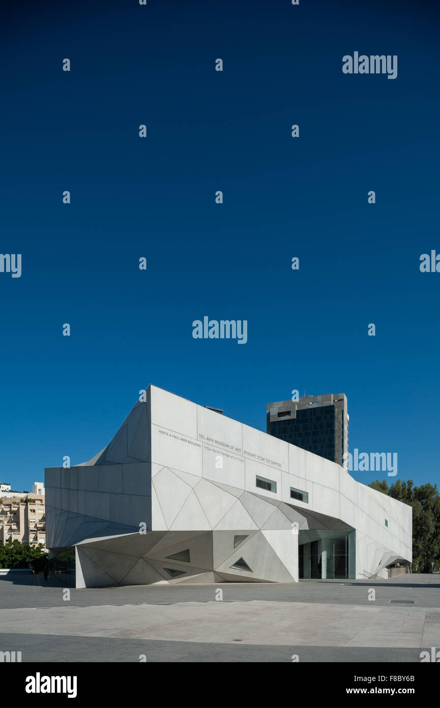 Israël, Tel Aviv, Herta et Paul Amir building - musée d'art Banque D'Images