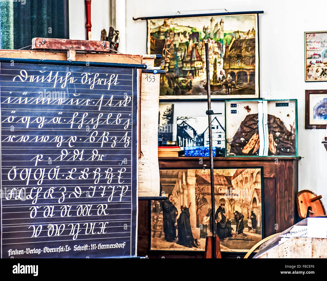Historisches salle de classe historique ; Banque D'Images