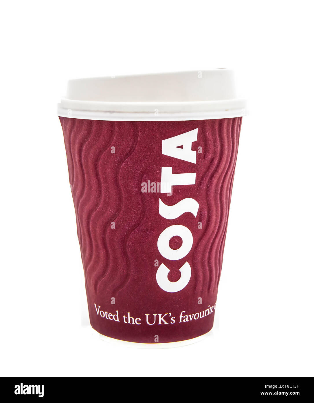 Costa Coffee Logo sur un prendre un mode cup. Costa Coffee est une société britannique coffeehouse Banque D'Images