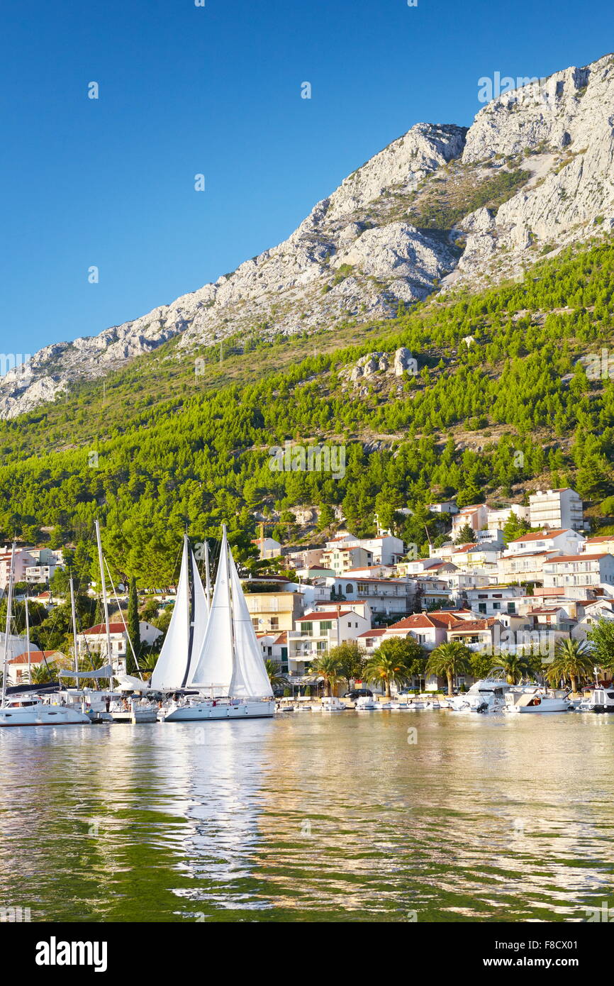 Baska Voda - Riviera de Makarska, Croatie Banque D'Images