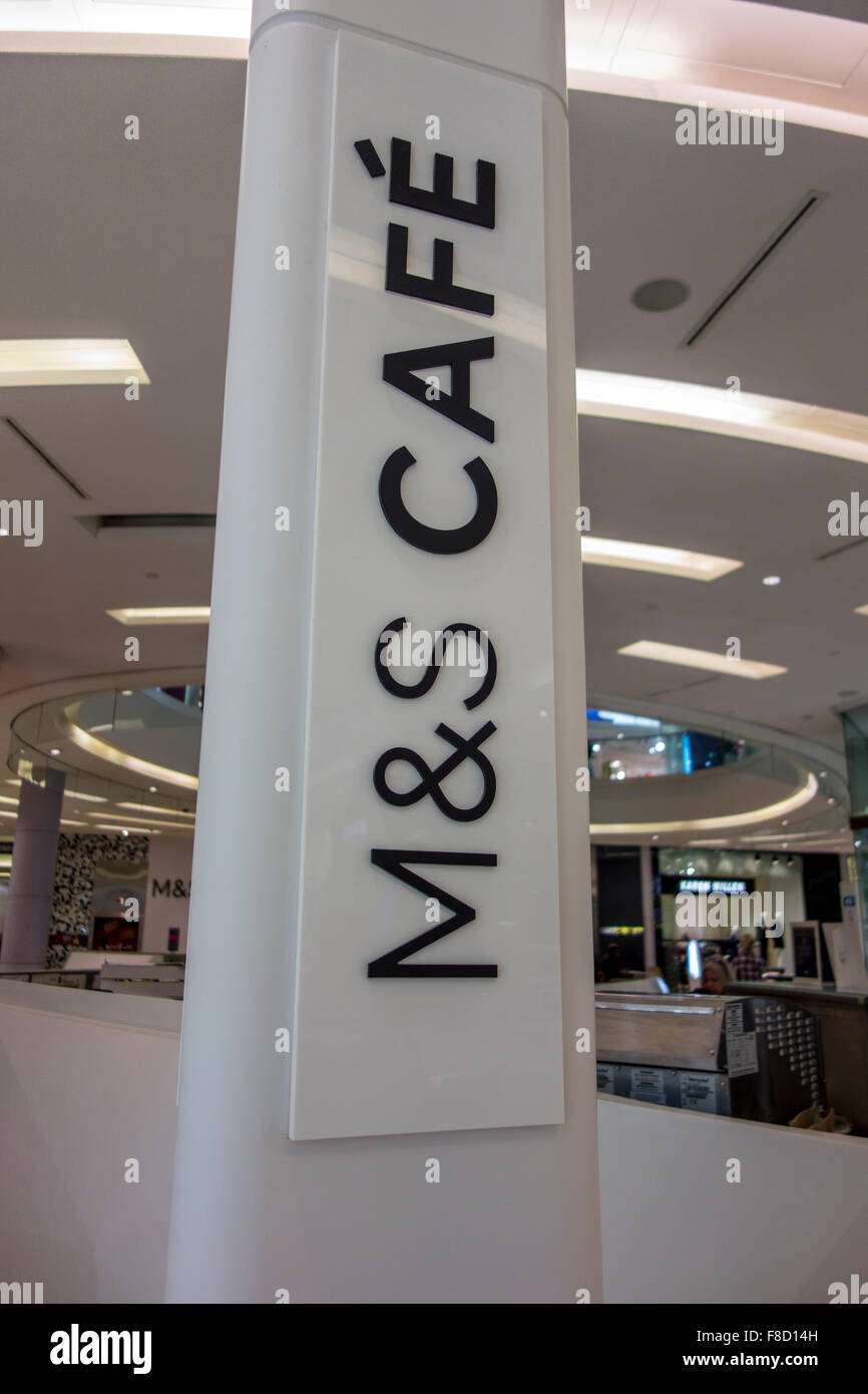 M&S Cafe, Westfield Shopping Centre, Londres Banque D'Images