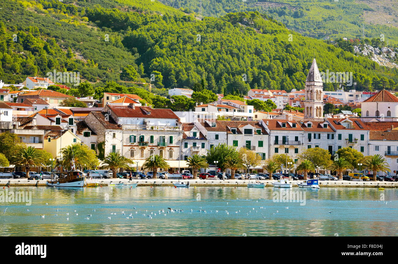 Makarska, Croatie - Makarska Riviera Banque D'Images