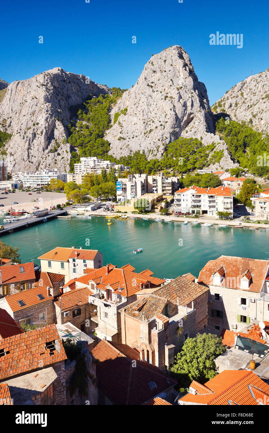 Omis - Riviera de Makarska, Croatie Banque D'Images