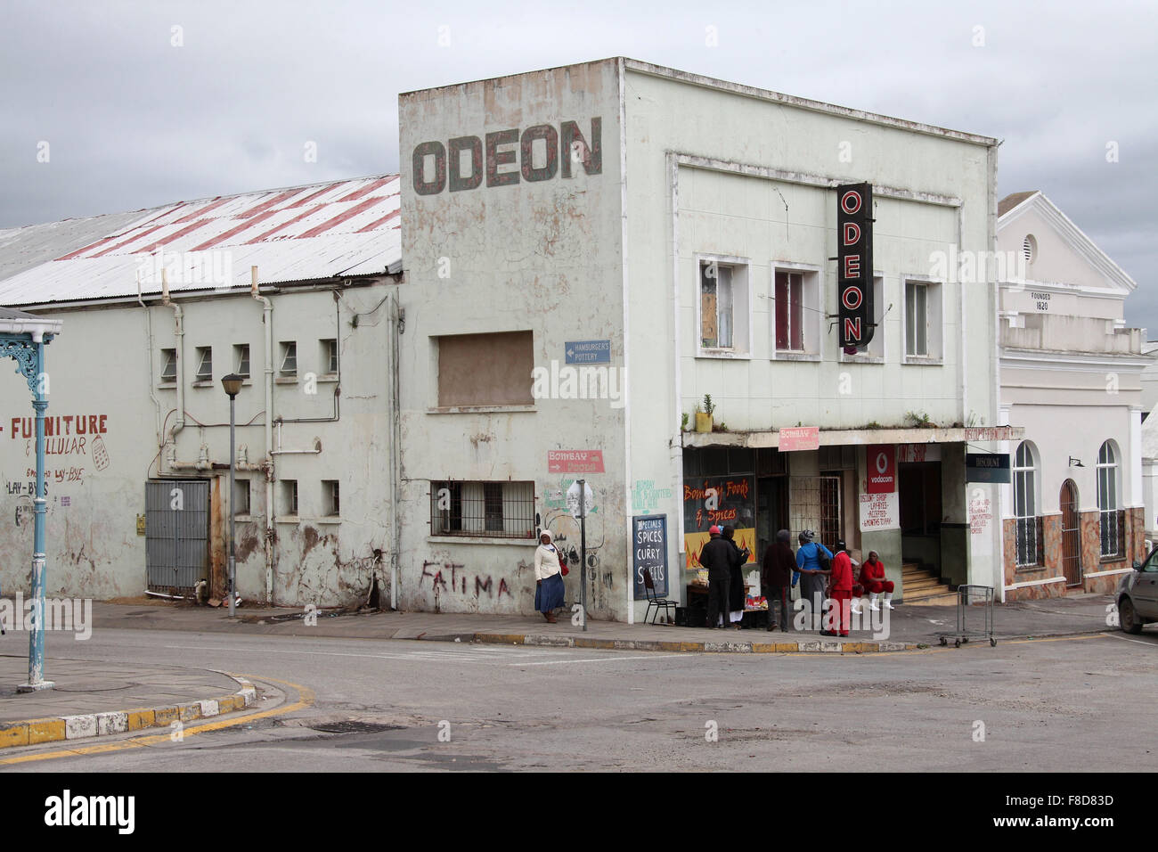 Cinéma Odéon Bâtiment à Grahamstown dans la province d'Eastern Cape d'Afrique du Sud Banque D'Images