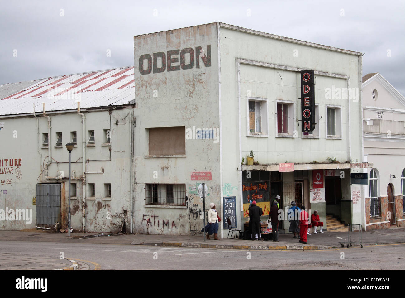 Cinéma Odéon Bâtiment à Grahamstown dans la province d'Eastern Cape d'Afrique du Sud Banque D'Images