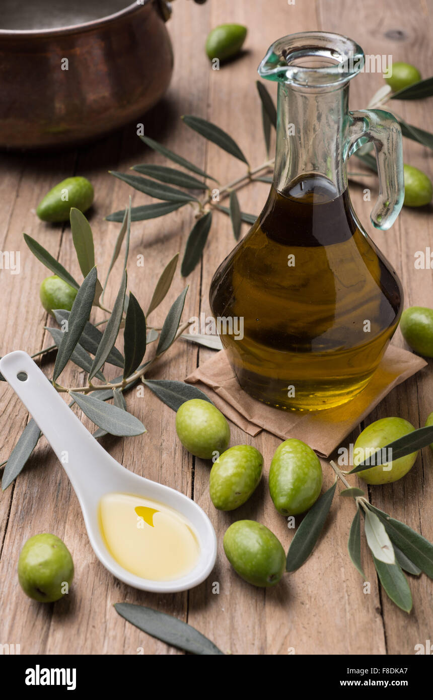 Olio di oliva Banque D'Images