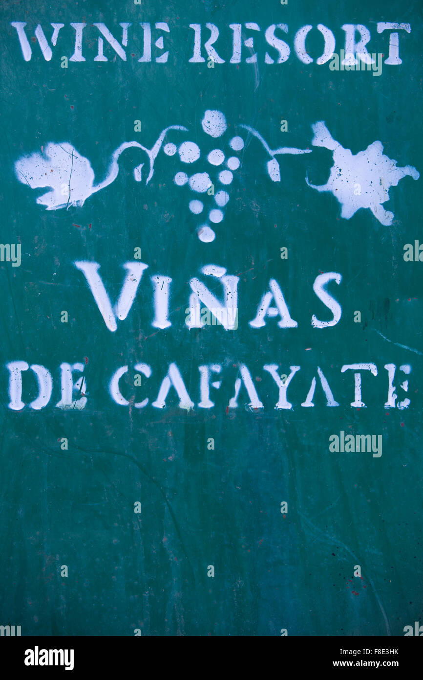 Vieux vin grunge fond en Argentine de Cafayate Banque D'Images