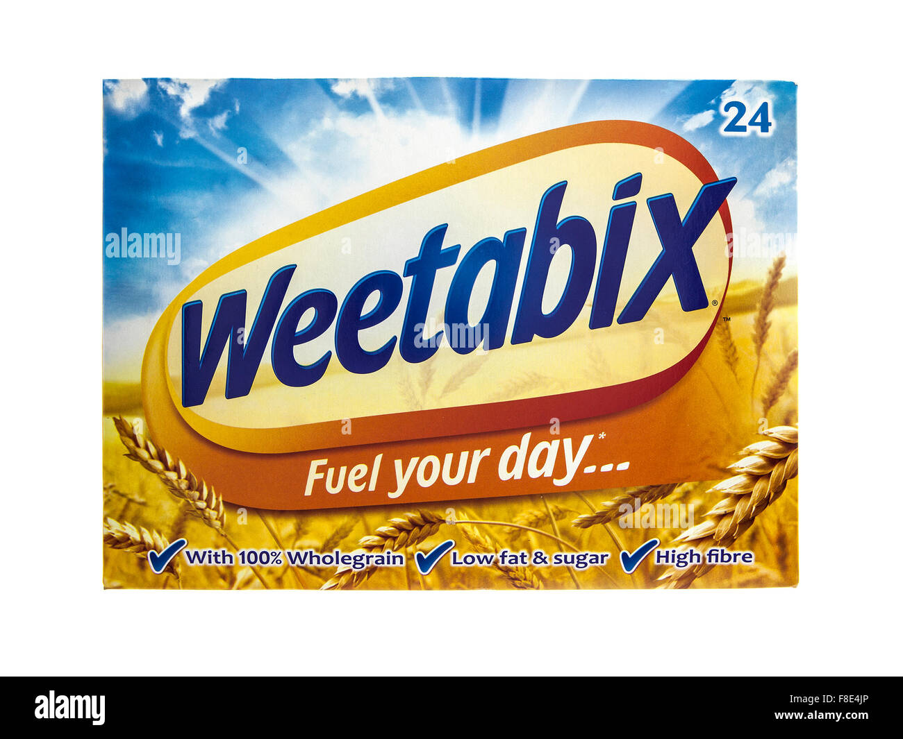 Pack de 24 Weetabix Weetabix, est un blé de grains entiers céréales petit déjeuner produit par Weetabix Limited Banque D'Images